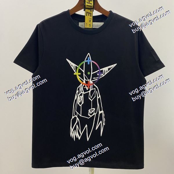 2020秋冬 Off-White オフホワイトコピー 海外セレブ愛用 2色可選 半袖Tシャツ 