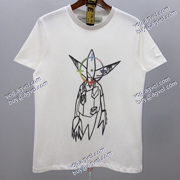 2020秋冬 Off-White オフホワイトコピー 海外セレブ愛用 2色可選 半袖Tシャツ 