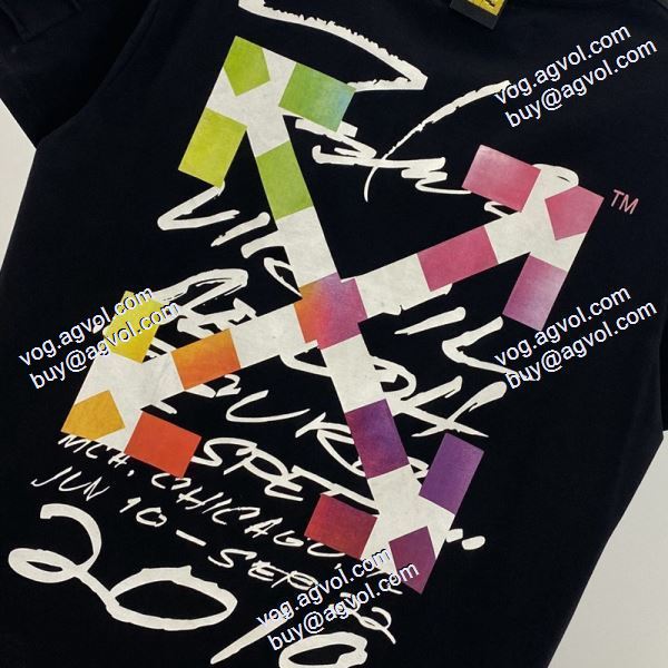 2020秋冬 Off-White オフホワイトコピー 海外セレブ愛用 2色可選 半袖Tシャツ 