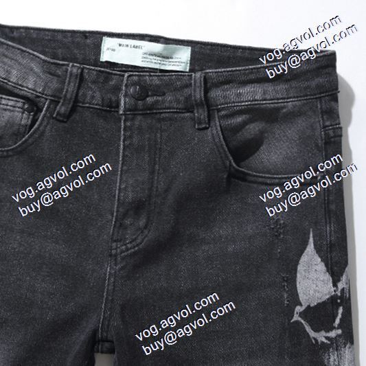 着心地抜群 2020秋冬 デニムパンツ Off-White オフホワイトコピーブランド