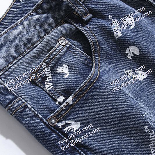 2020秋冬  Off-White オフホワイトブランド コピー デニムパンツ 存在感のある 