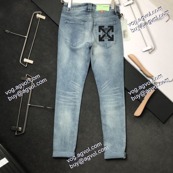 デニムパンツ 海外セレブ愛用 2020秋冬 Off-White オフホワイトブランド 偽物 通販