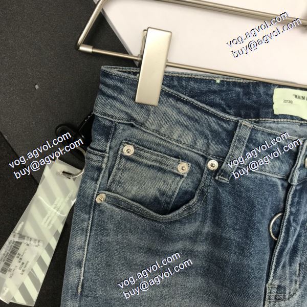 一味違うデニム 2020秋冬 デニムパンツ Off-White オフホワイト偽物ブランド 