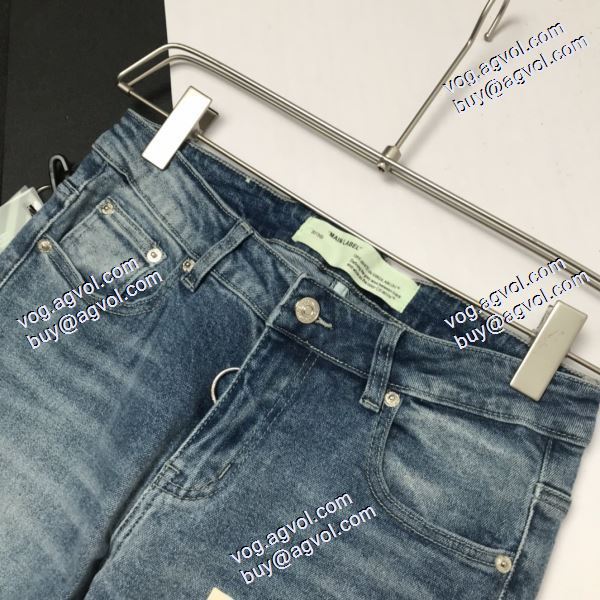 一味違うデニム 2020秋冬 デニムパンツ Off-White オフホワイト偽物ブランド 