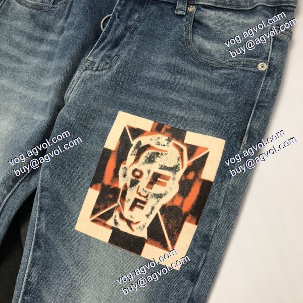 一味違うデニム 2020秋冬 デニムパンツ Off-White オフホワイト偽物ブランド 