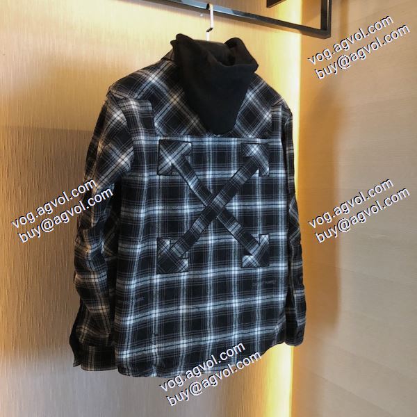 2色可選 2020秋冬 Off-White オフホワイトコピー フード付きコート ボックスロゴ