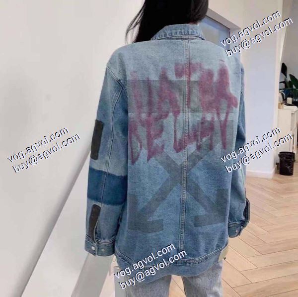 デニムジャケット 2色可選 2020秋冬 落ち着いた感覚 Off-White オフホワイトコピーブランド