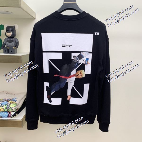 人気販売中 2色可選 2020秋冬 Off-White オフホワイト偽物ブランド プルオーバーパーカー