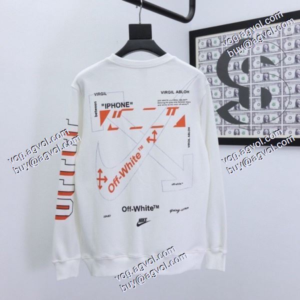 風合いが出る 2色可選 2020秋冬 Off-White オフホワイトコピー プルオーバーパーカー