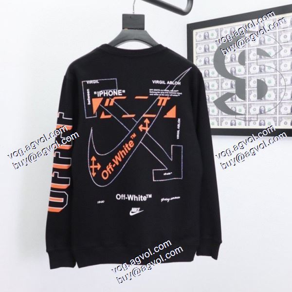 風合いが出る 2色可選 2020秋冬 Off-White オフホワイトコピー プルオーバーパーカー