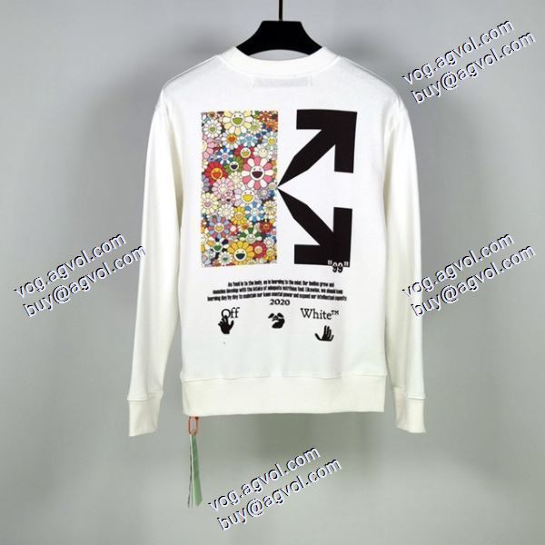 超目玉 2色可選 プルオーバーパーカー 2020秋冬 Off-White オフホワイトブランドスーパーコピー