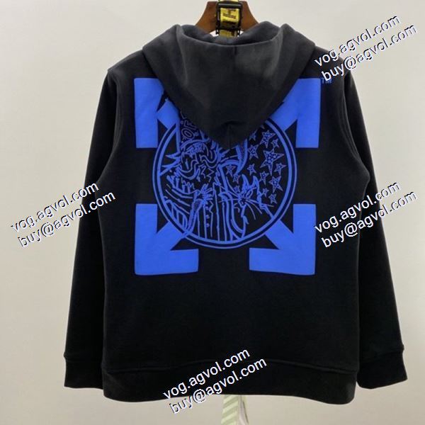 2色可選 2020秋冬 Off-White オフホワイト偽物ブランド パーカー 存在感のある