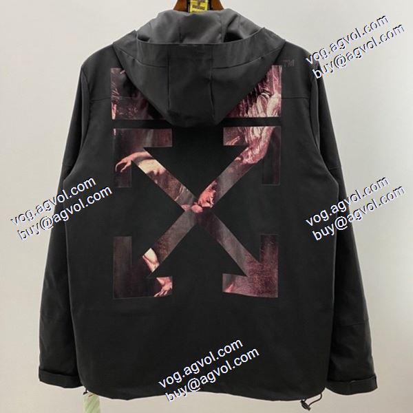 フード付きコート 2色可選 2020秋冬着心地抜群  Off-White オフホワイトブランド コピー