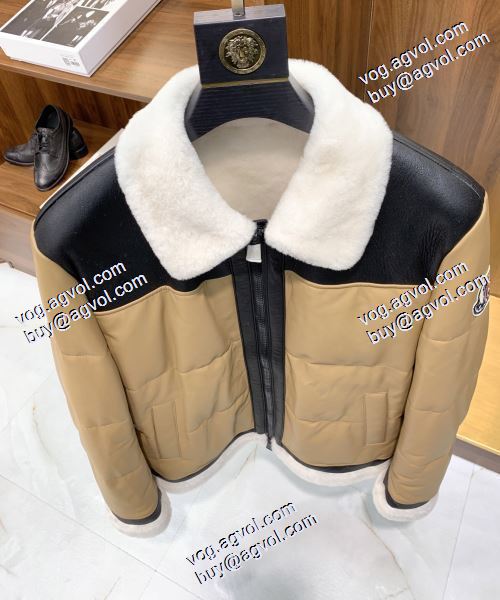モデル大絶賛? モンクレール MONCLER 2020秋冬 N品  MONCLER偽物ブランド 革ジャンパー 男性用ファー一体ダウンジャケット