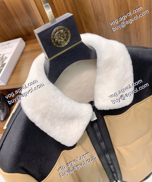 モデル大絶賛? モンクレール MONCLER 2020秋冬 N品  MONCLER偽物ブランド 革ジャンパー 男性用ファー一体ダウンジャケット