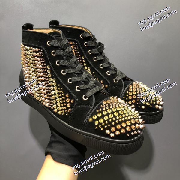 上品上質 2020秋冬 クリスチャンルブタン Christian Louboutinブランド 偽物 通販  ハイトップシューズ 