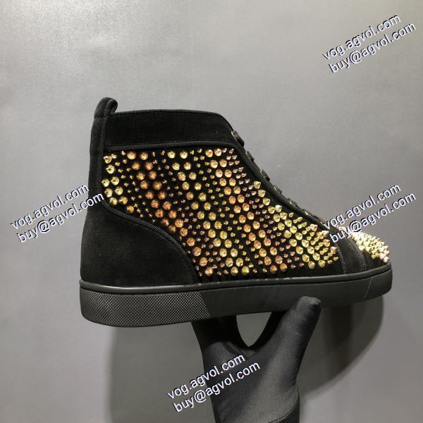 上品上質 2020秋冬 クリスチャンルブタン Christian Louboutinブランド 偽物 通販  ハイトップシューズ 