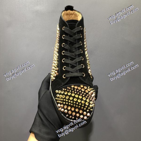 上品上質 2020秋冬 クリスチャンルブタン Christian Louboutinブランド 偽物 通販  ハイトップシューズ 