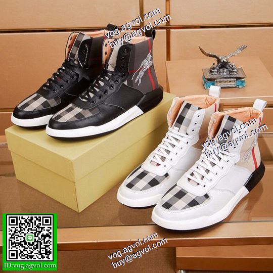 今買い◎得 2色可選2020AW ハイトップシューズ バーバリー BURBERRYスーパーコピー 激安 流行を超えた定番シューズ