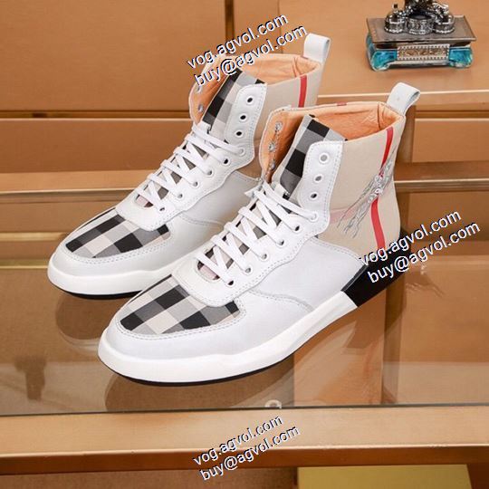 今買い◎得 2色可選2020AW ハイトップシューズ バーバリー BURBERRYスーパーコピー 激安 流行を超えた定番シューズ