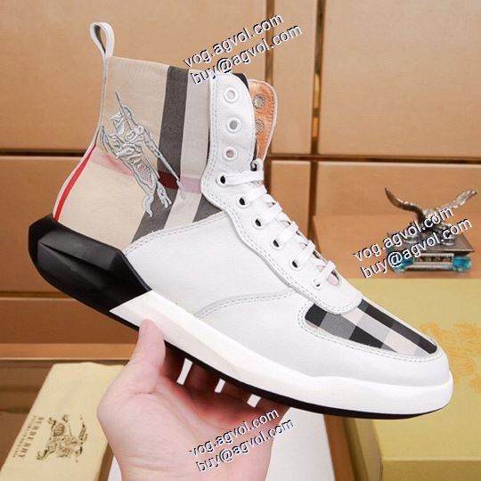 今買い◎得 2色可選2020AW ハイトップシューズ バーバリー BURBERRYスーパーコピー 激安 流行を超えた定番シューズ