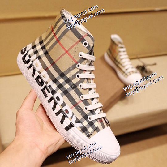  高級感ある ハイトップシューズ バーバリー BURBERRYブランドコピー2020AW