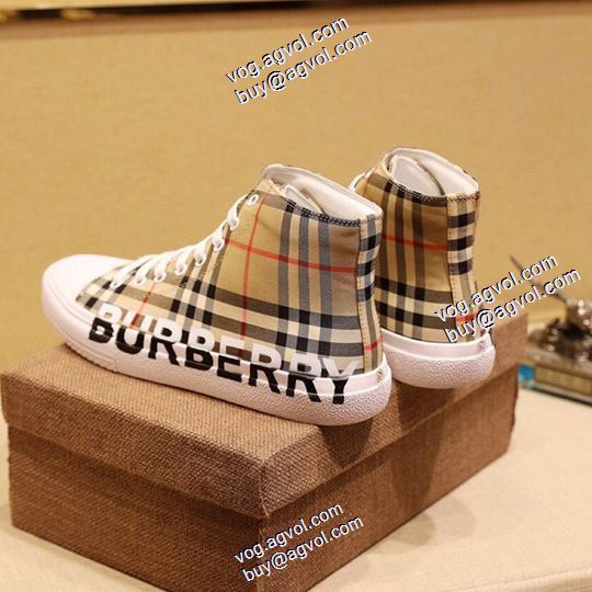  高級感ある ハイトップシューズ バーバリー BURBERRYブランドコピー2020AW