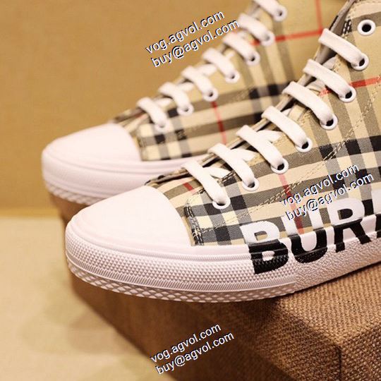  高級感ある ハイトップシューズ バーバリー BURBERRYブランドコピー2020AW