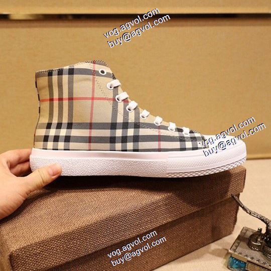  高級感ある ハイトップシューズ バーバリー BURBERRYブランドコピー2020AW