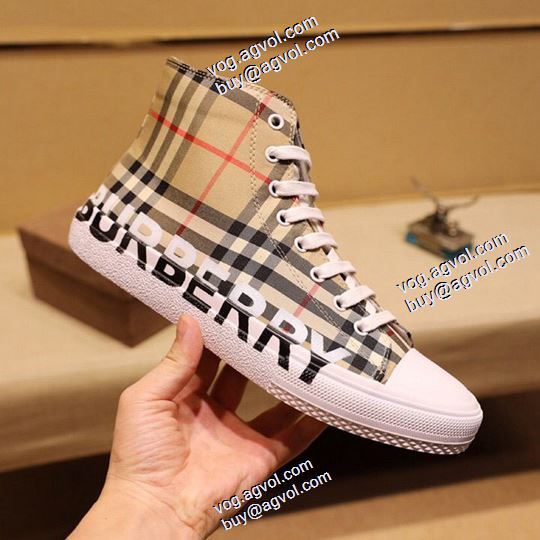  高級感ある ハイトップシューズ バーバリー BURBERRYブランドコピー2020AW