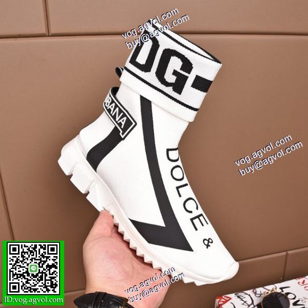 魅力ファッション 多色可選 2020秋冬 ドルチェ＆ガッバーナ Dolce&Gabbanaハイトップシューズ