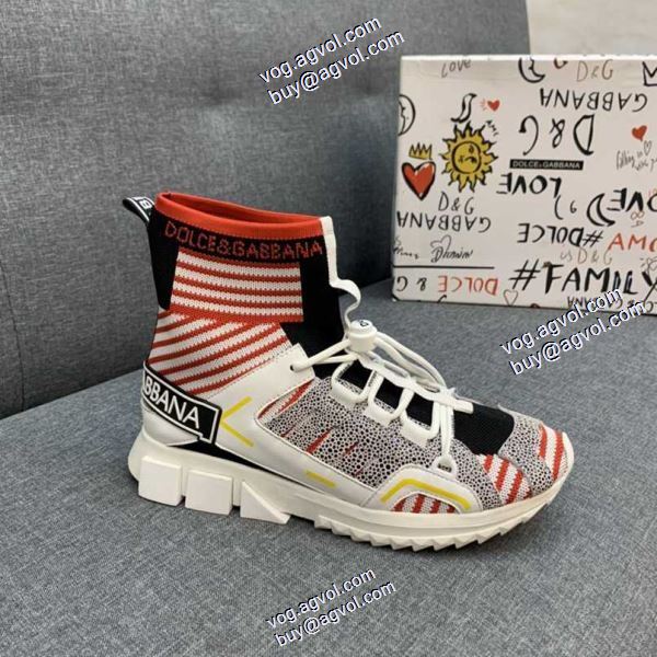 多色可選 2020秋冬新作 ハイトップシューズ ドルチェ＆ガッバーナ Dolce&Gabbanaブランドコピー お洒落に魅せる