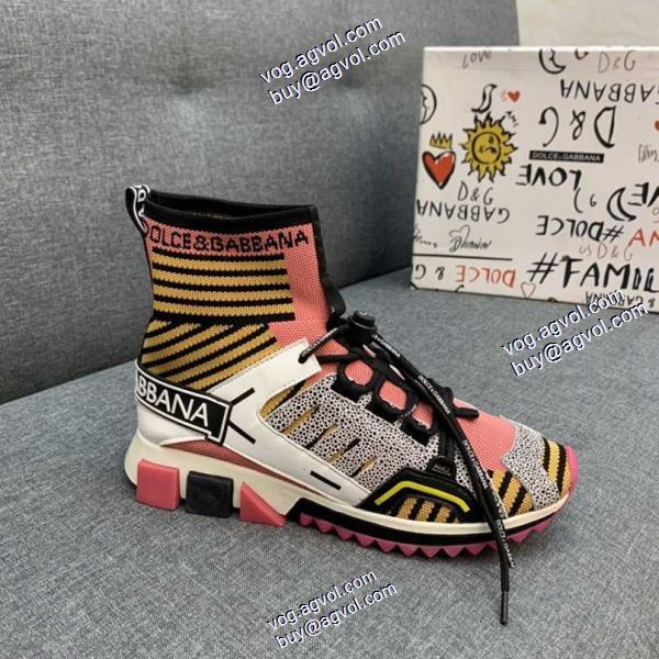 多色可選 2020秋冬新作 ハイトップシューズ ドルチェ＆ガッバーナ Dolce&Gabbanaブランドコピー お洒落に魅せる