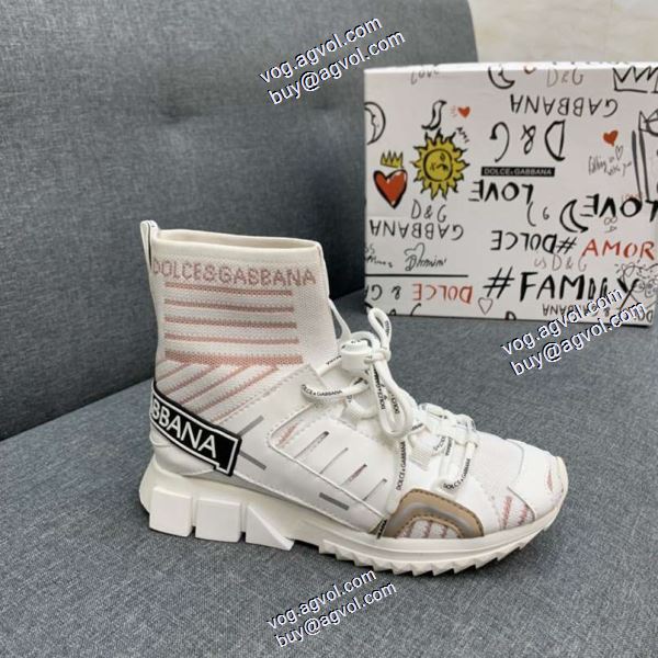 多色可選 2020秋冬新作 ハイトップシューズ ドルチェ＆ガッバーナ Dolce&Gabbanaブランドコピー お洒落に魅せる