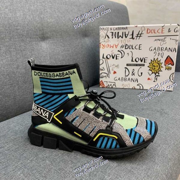 多色可選 2020秋冬新作 ハイトップシューズ ドルチェ＆ガッバーナ Dolce&Gabbanaブランドコピー お洒落に魅せる
