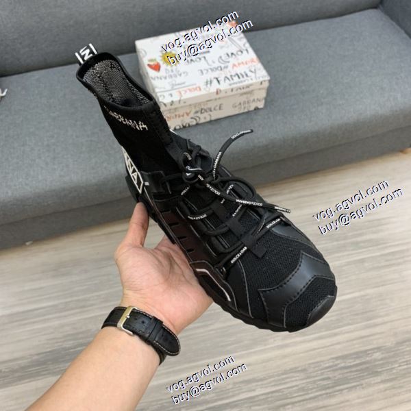 多色可選 2020秋冬新作 ハイトップシューズ ドルチェ＆ガッバーナ Dolce&Gabbanaブランドコピー お洒落に魅せる