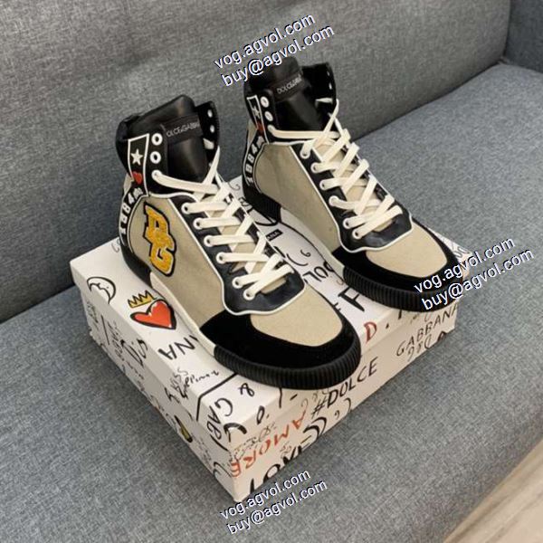 ドルチェ＆ガッバーナ Dolce&Gabbana ハイトップシューズ 耐久性のある 2色可選 2020秋冬 ブランド コピー