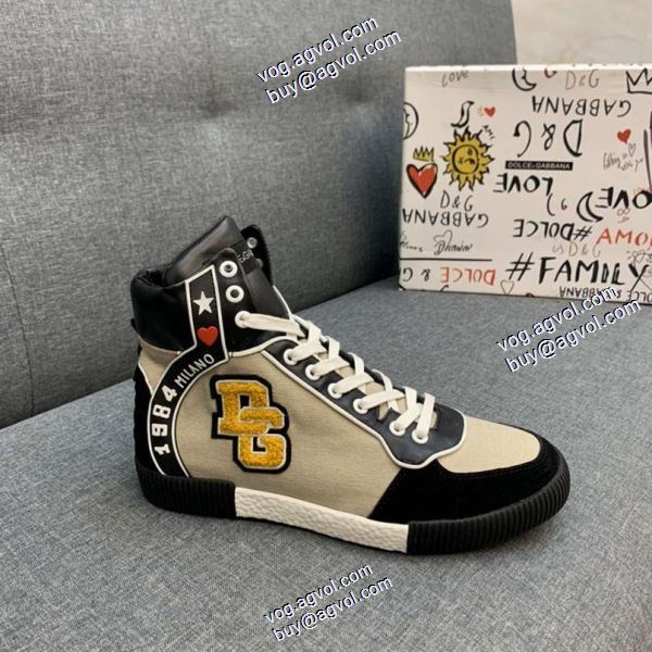 ドルチェ＆ガッバーナ Dolce&Gabbana ハイトップシューズ 耐久性のある 2色可選 2020秋冬 ブランド コピー