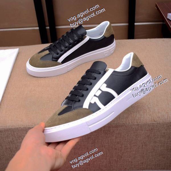 サルヴァトーレフェラガモ FERRAGAMOスーパーコピー 激安 ナチュラルな素材感 2色可選 カジュアルシューズ 最安値に挑戦 2020秋冬 