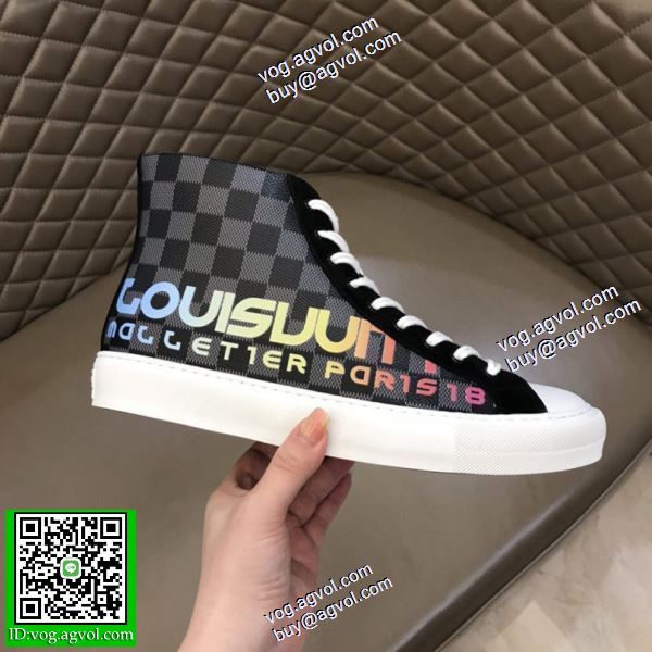 2020秋冬 ルイ ヴィトン LOUIS VUITTONブランド 偽物 通販 豊富なサイズ ハイトップシューズ  