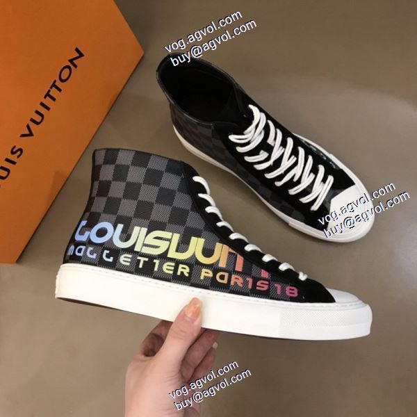 2020秋冬 ルイ ヴィトン LOUIS VUITTONブランド 偽物 通販 豊富なサイズ ハイトップシューズ  