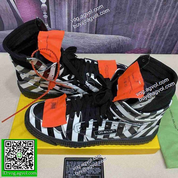 ハイトップシューズ  Off-White オフホワイトコピー 長く愛用できる  2色可選 2020秋冬