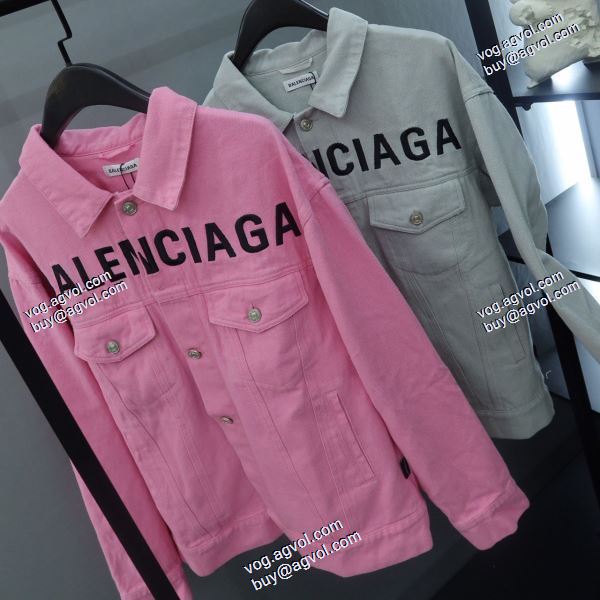 高級感ある デニムジャケット バレンシアガ コピー 2020AW BALENCIAGAスーパーコピー 2色可選 刺繍のデニムコート
