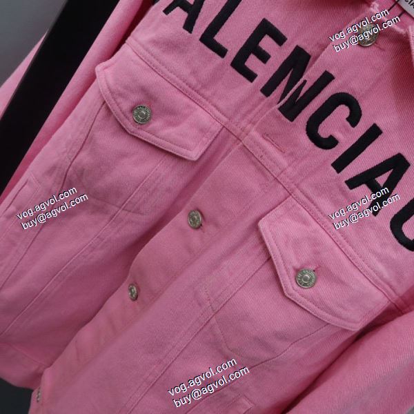 高級感ある デニムジャケット バレンシアガ コピー 2020AW BALENCIAGAスーパーコピー 2色可選 刺繍のデニムコート