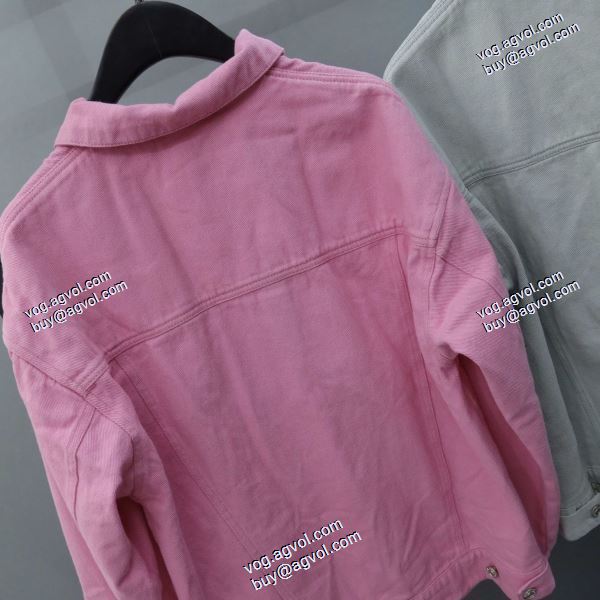 高級感ある デニムジャケット バレンシアガ コピー 2020AW BALENCIAGAスーパーコピー 2色可選 刺繍のデニムコート