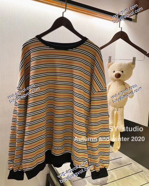 高品質 人気BURBERRYブランド コピー  バーバリー BURBERRY 2020AW プルオーバーパーカー ストライプパーカー