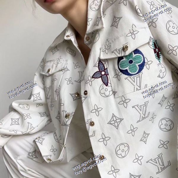 高級感演出 2020AW ルイ ヴィトンコピー耐久性に優れ LOUIS VUITTONコピー デニムジャケット