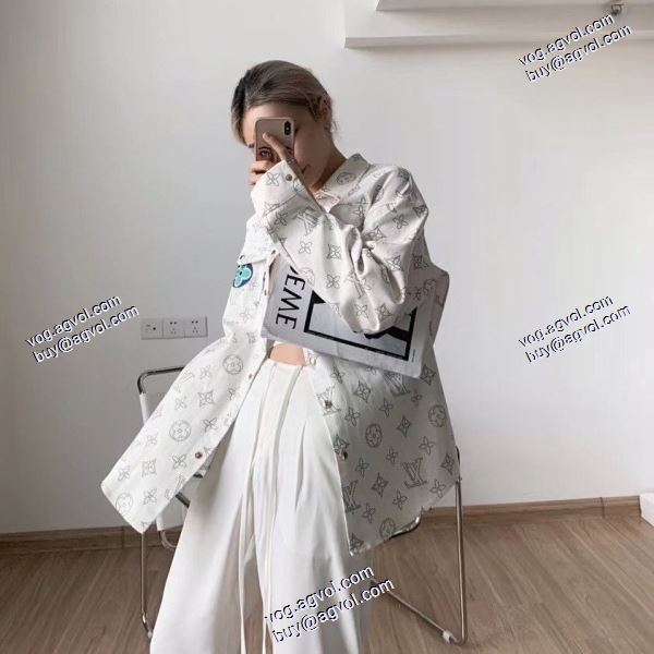 高級感演出 2020AW ルイ ヴィトンコピー耐久性に優れ LOUIS VUITTONコピー デニムジャケット