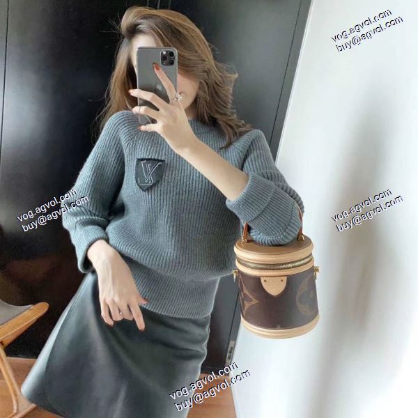 超人気美品 2020AW ルイ ヴィトンコピー LOUIS VUITTONコピー耐久性に優れ ニットパーカー