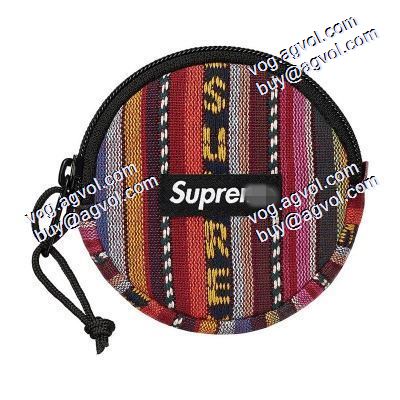 シュプリームコピー 売れ筋のいい 2色可選 Supreme 20SS Woven Stripe Coin Pouch SUPREMEコピー 編む財布ゼロ 男女兼用バッグ